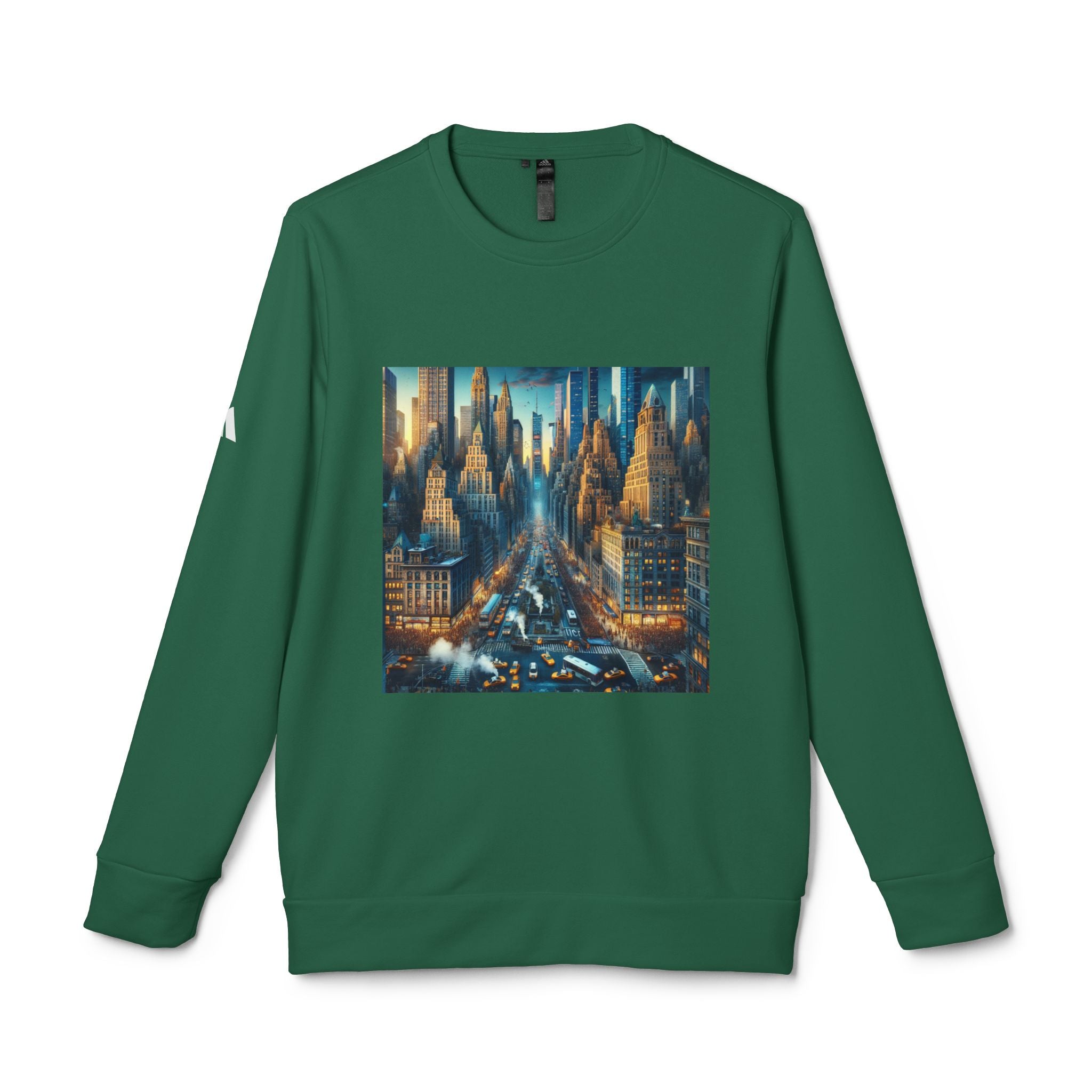 Urban Skyline Fleece Sweatshirt - Unisex Adidas Crewneck