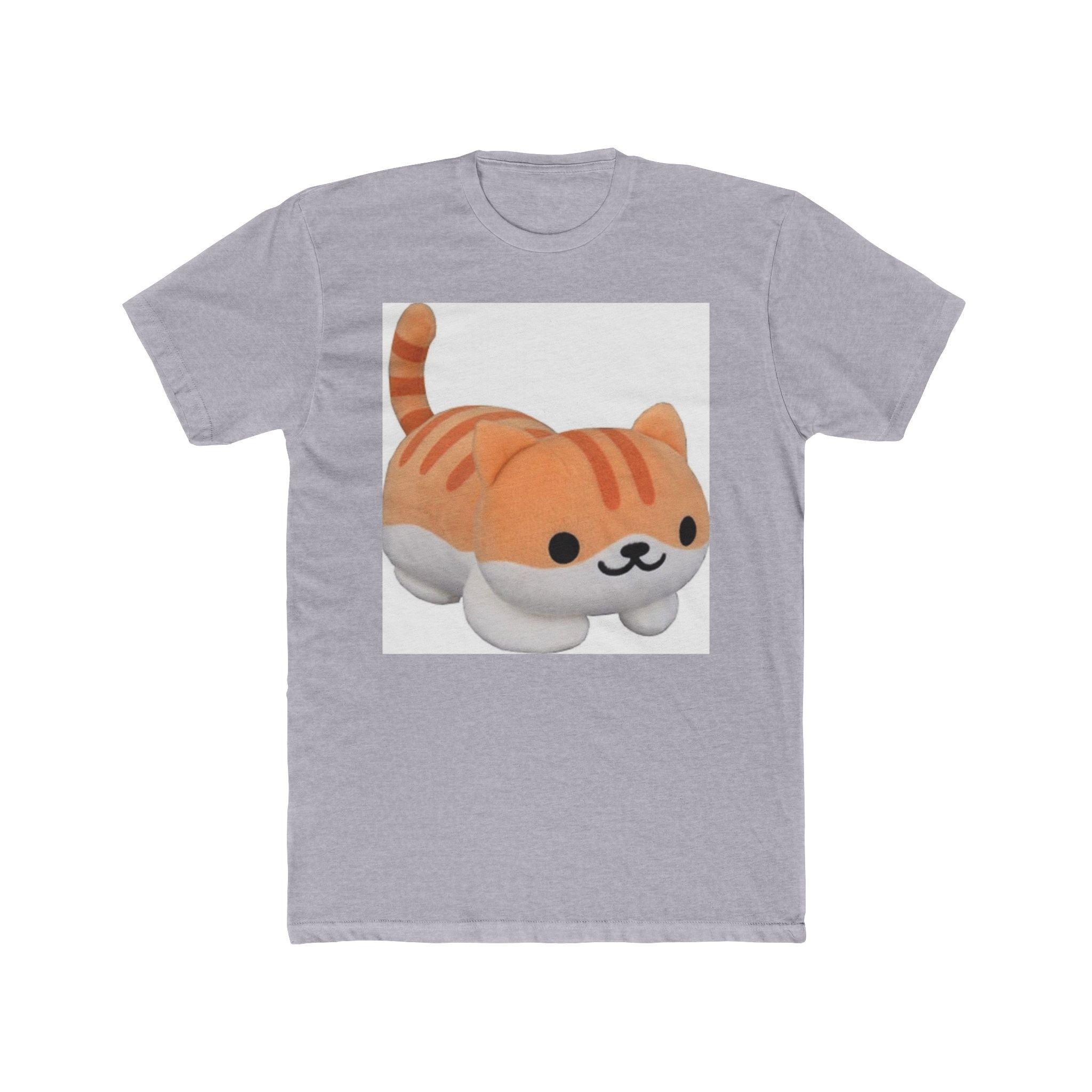 Cute Cat Plush Unisex Cotton Crew Tee