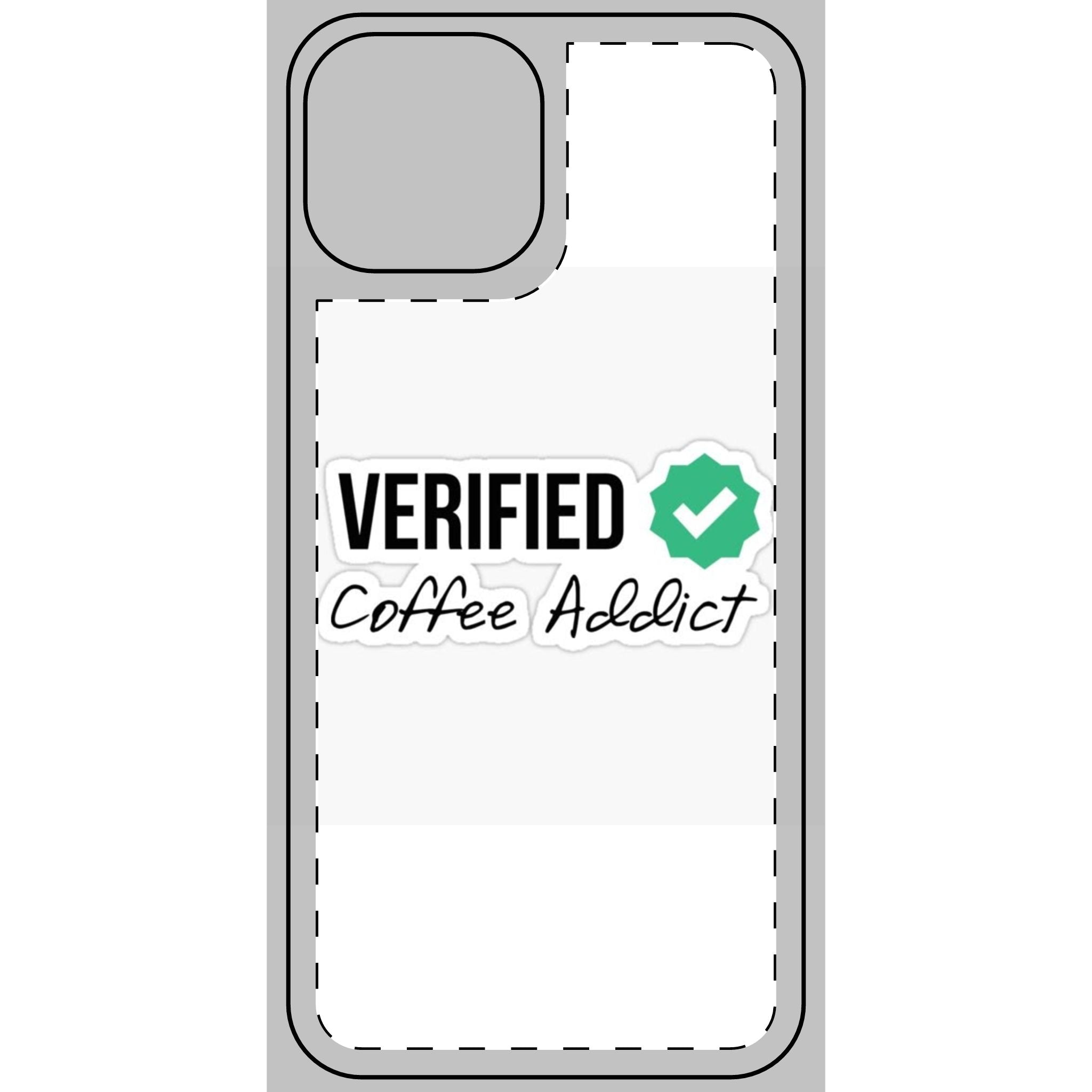 Verified Coffee Addict Phone Skin - Stylish Protection for Coffee Lovers