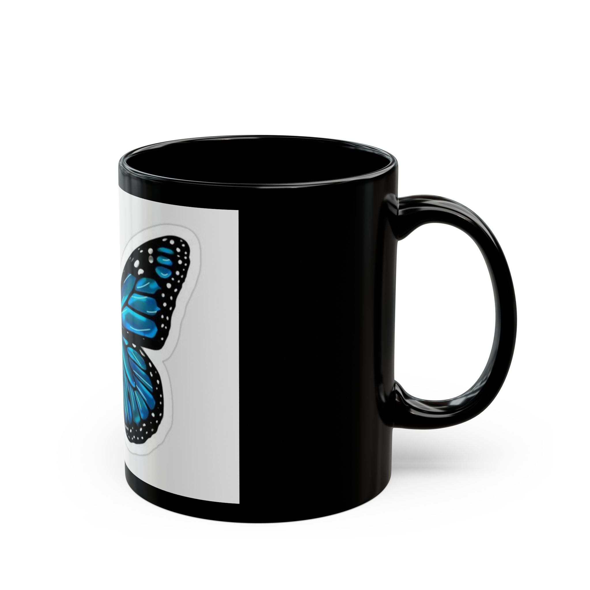 Blue Butterfly Coffee Mug - 11oz & 15oz - Perfect Gift for Nature Lovers