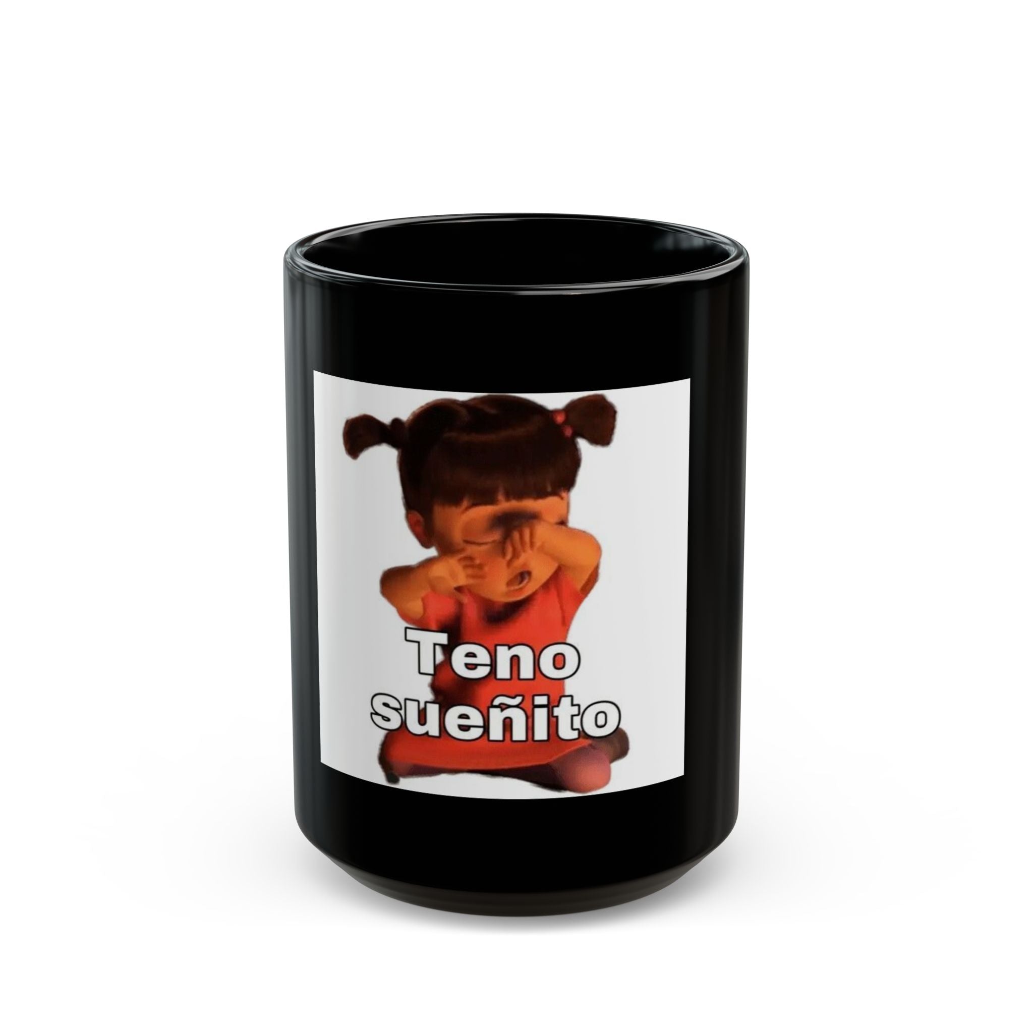 Ten sueño Black Mug - Fun Coffee Cup for Kids & Adults, 11oz & 15oz