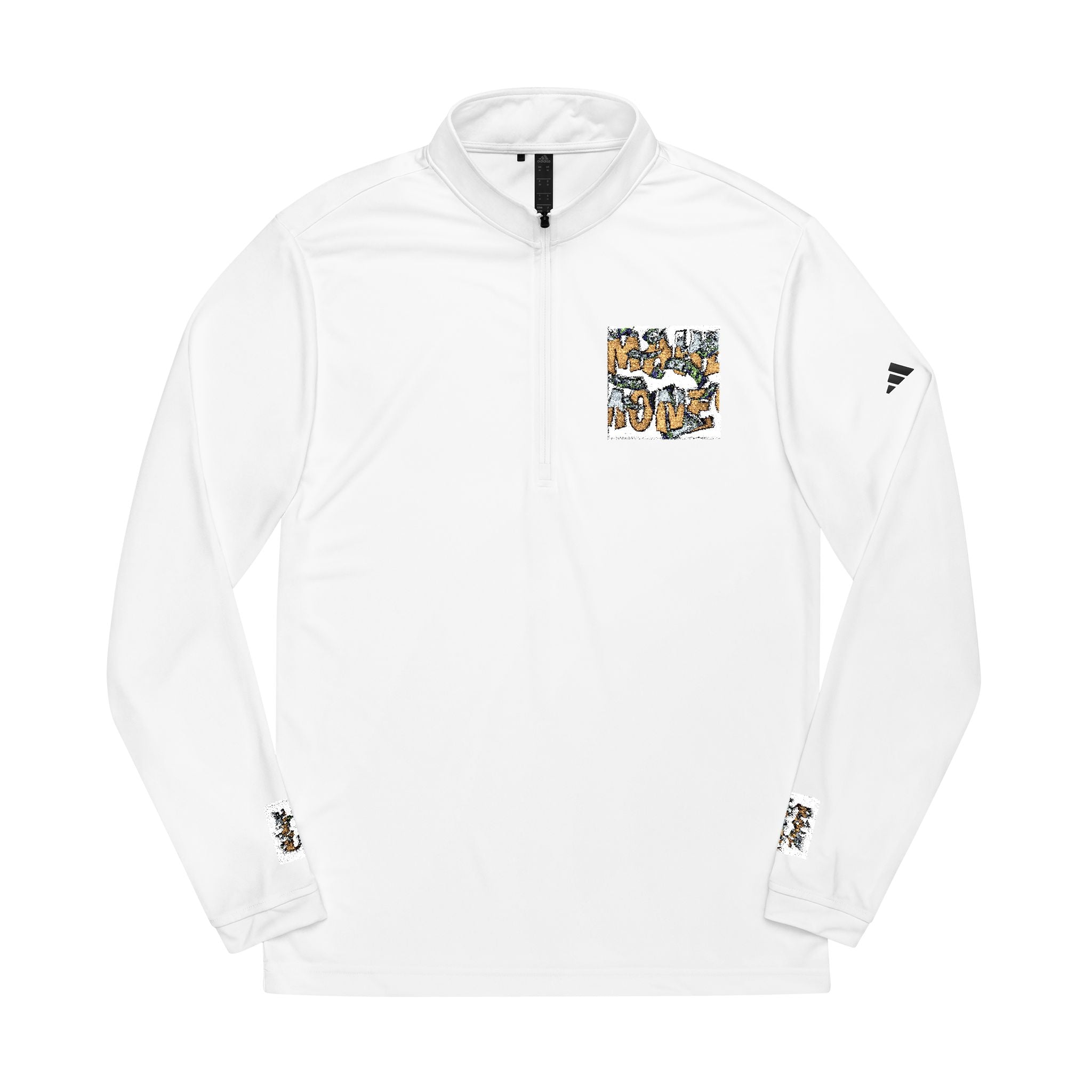 adidas® Embroidered Quarter-Zip Pullover - Stylish Comfort for Active Lifestyles