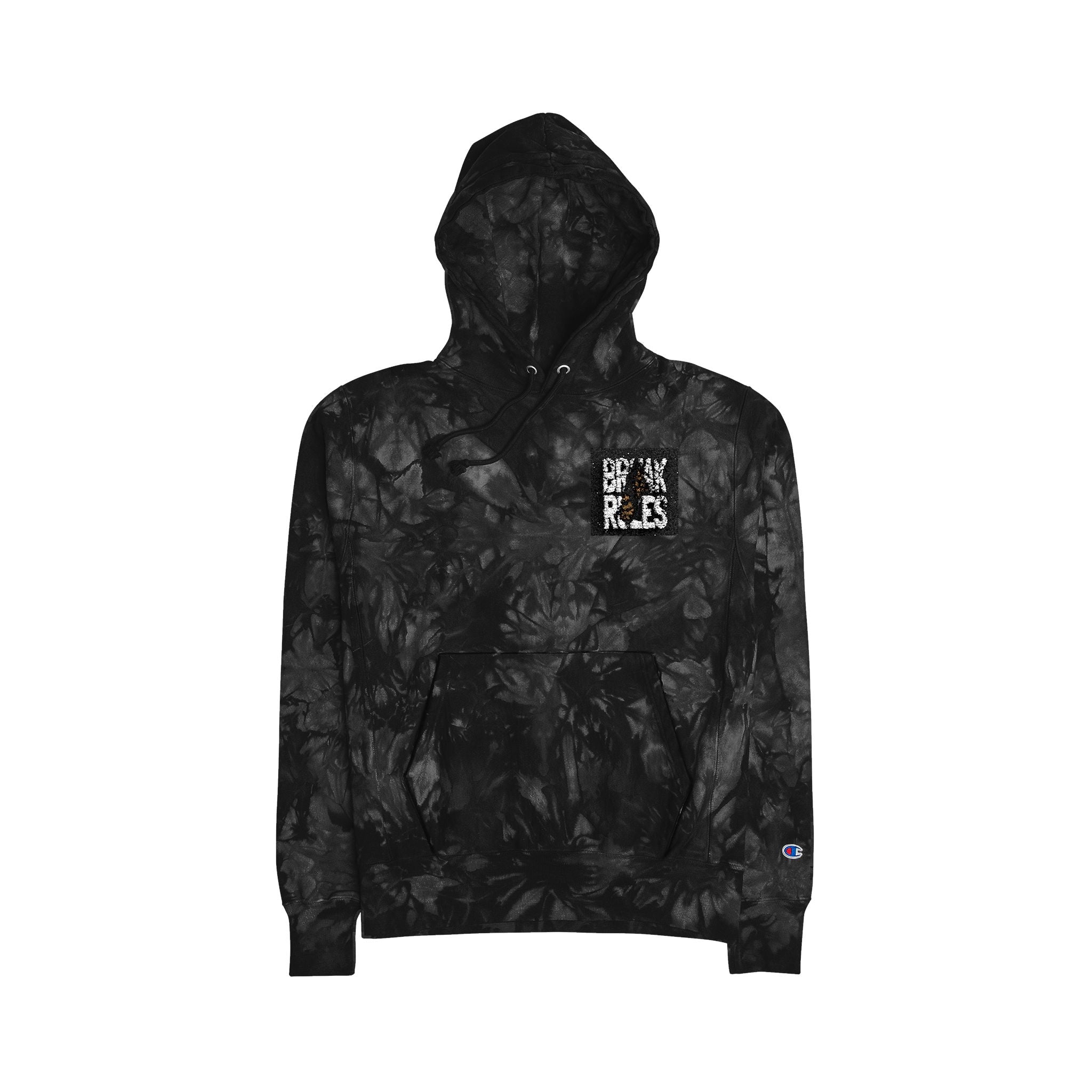 Unisex Tie-Dye Hoodie with Embroidery - Trendy and Cozy