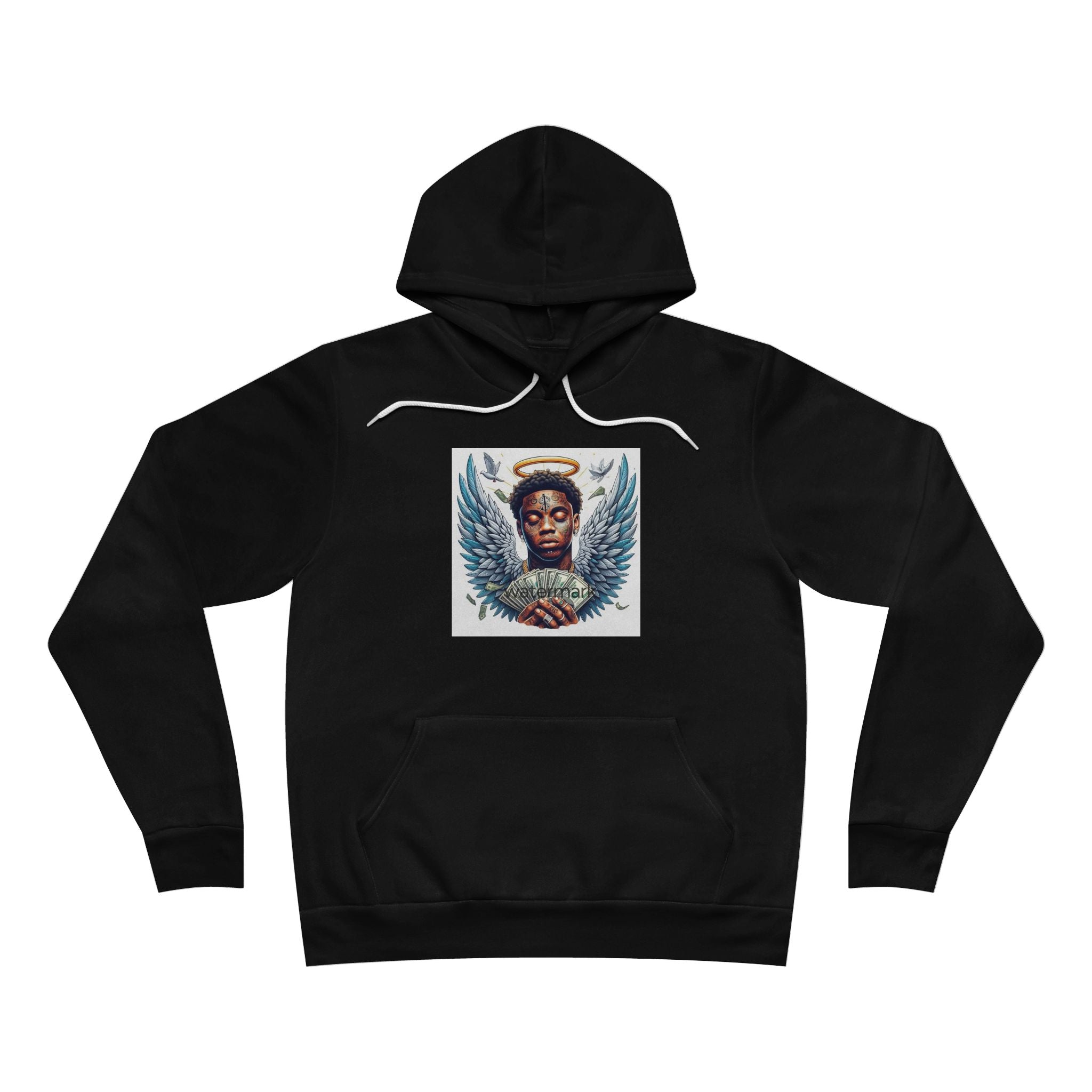 Angel Wings Unisex Pullover Hoodie - Cozy Spiritual Sweatshirt