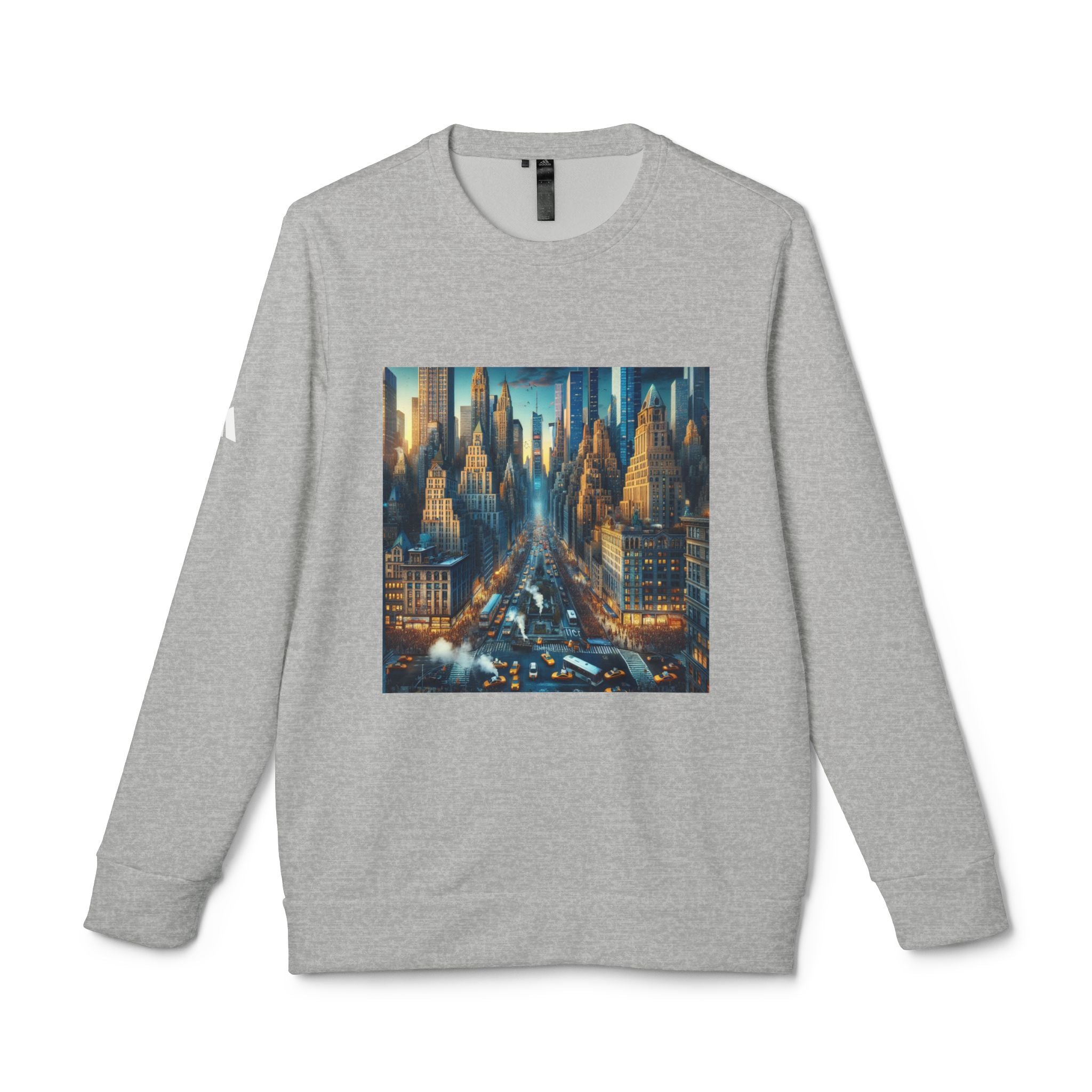 Urban Skyline Fleece Sweatshirt - Unisex Adidas Crewneck