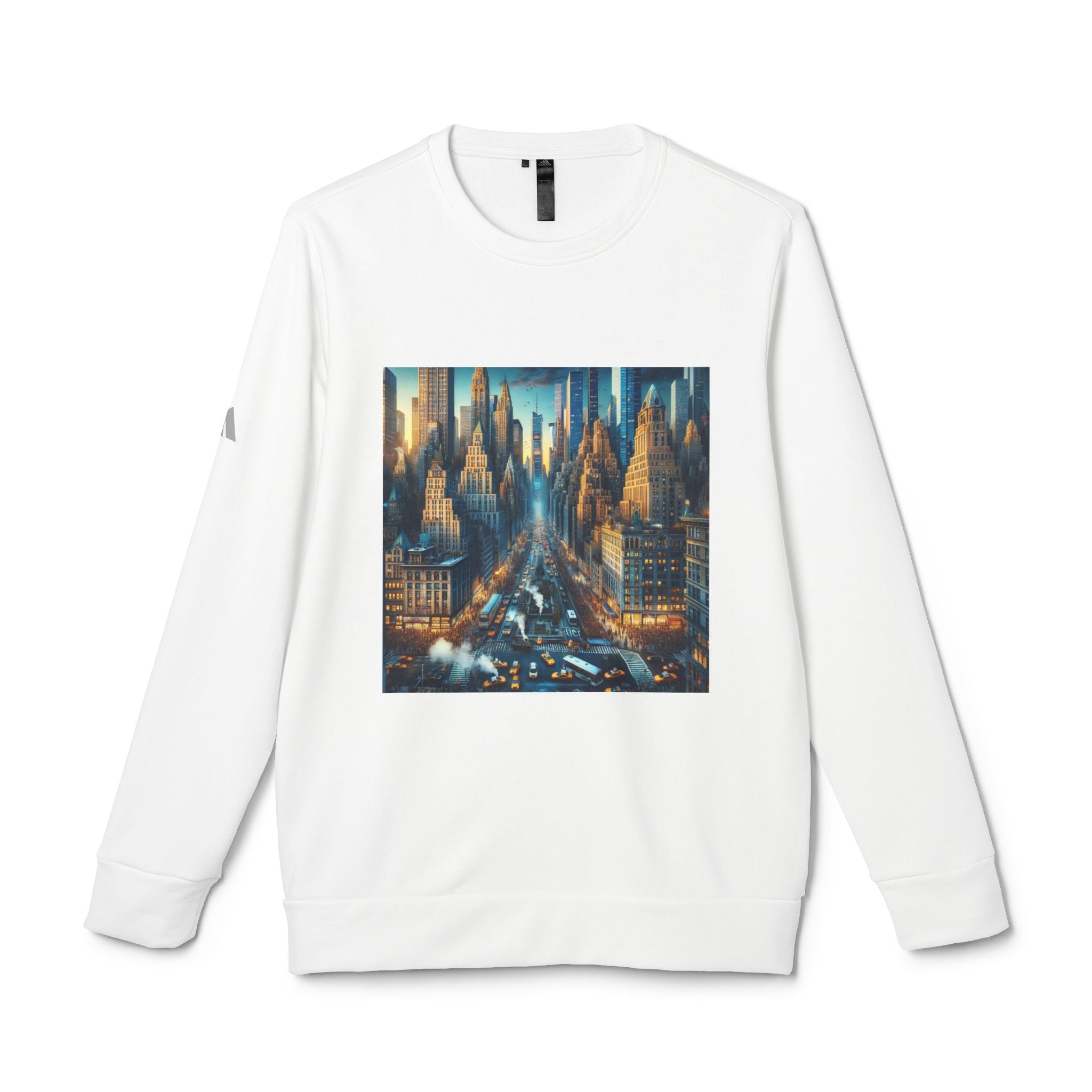 Urban Skyline Fleece Sweatshirt - Unisex Adidas Crewneck