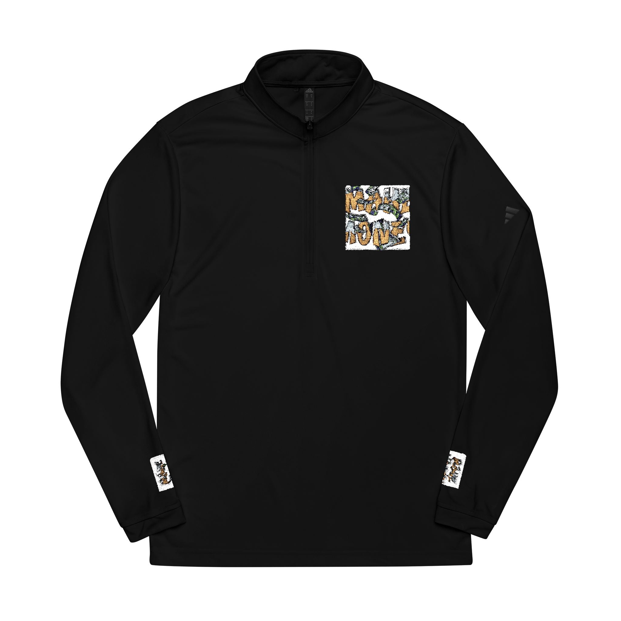adidas® Embroidered Quarter-Zip Pullover - Stylish Comfort for Active Lifestyles