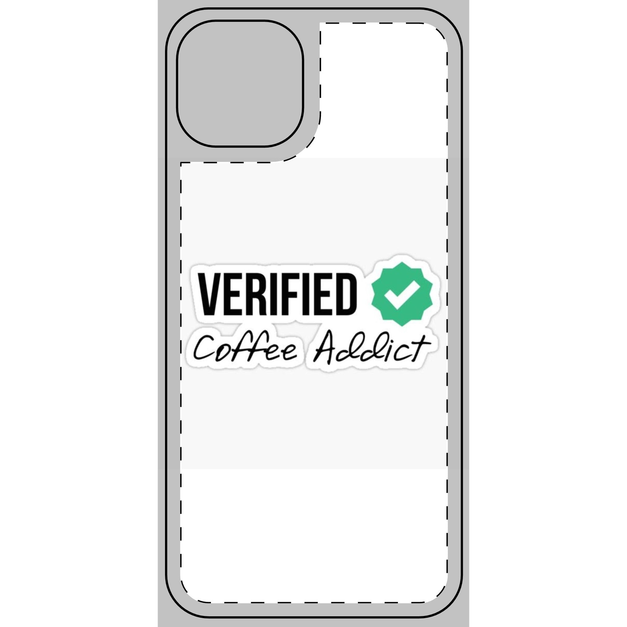 Verified Coffee Addict Phone Skin - Stylish Protection for Coffee Lovers