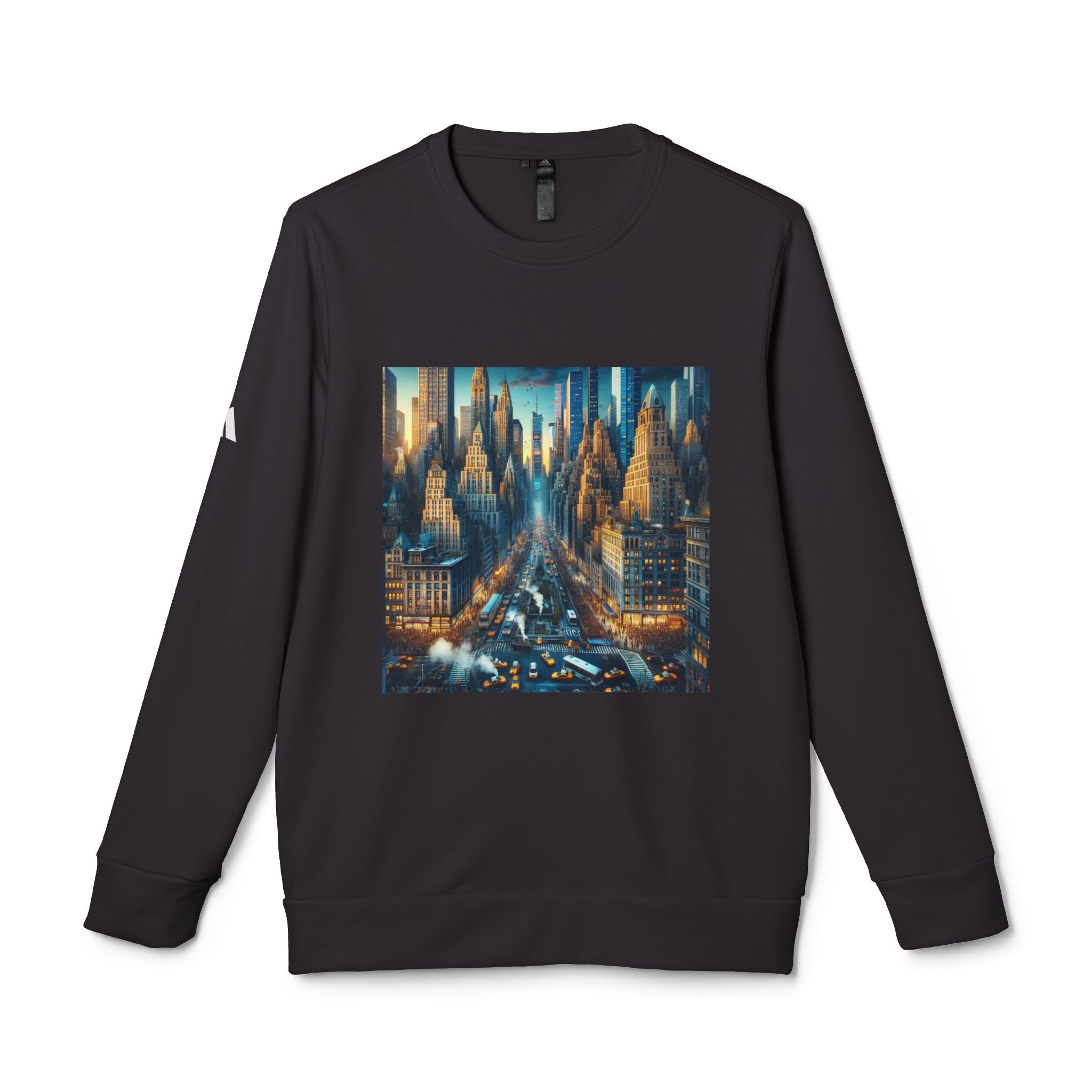 Urban Skyline Fleece Sweatshirt - Unisex Adidas Crewneck