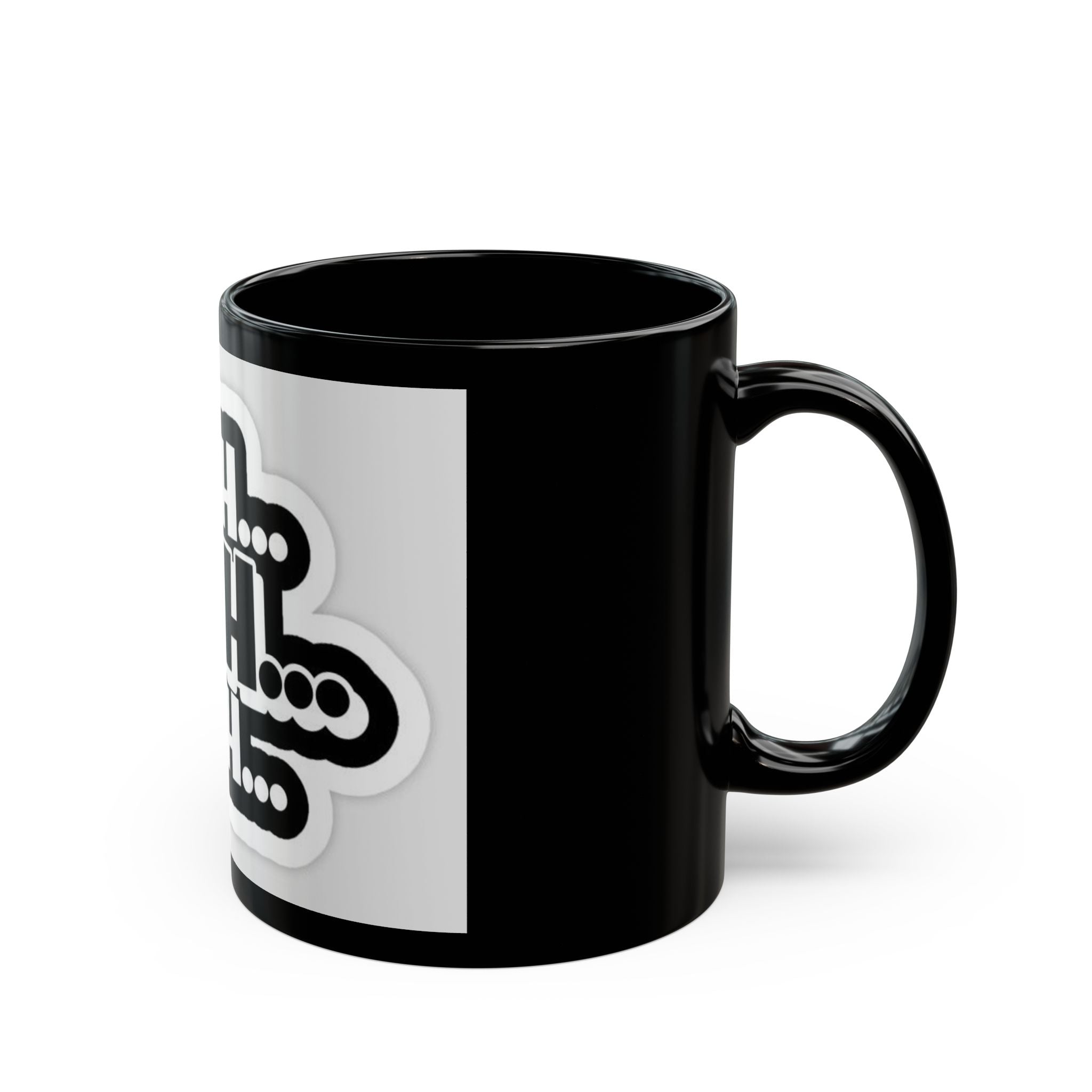 Funny Black Mug - 'Blah Blah Blah' Coffee Cup - Perfect Gift for Coffee Lovers
