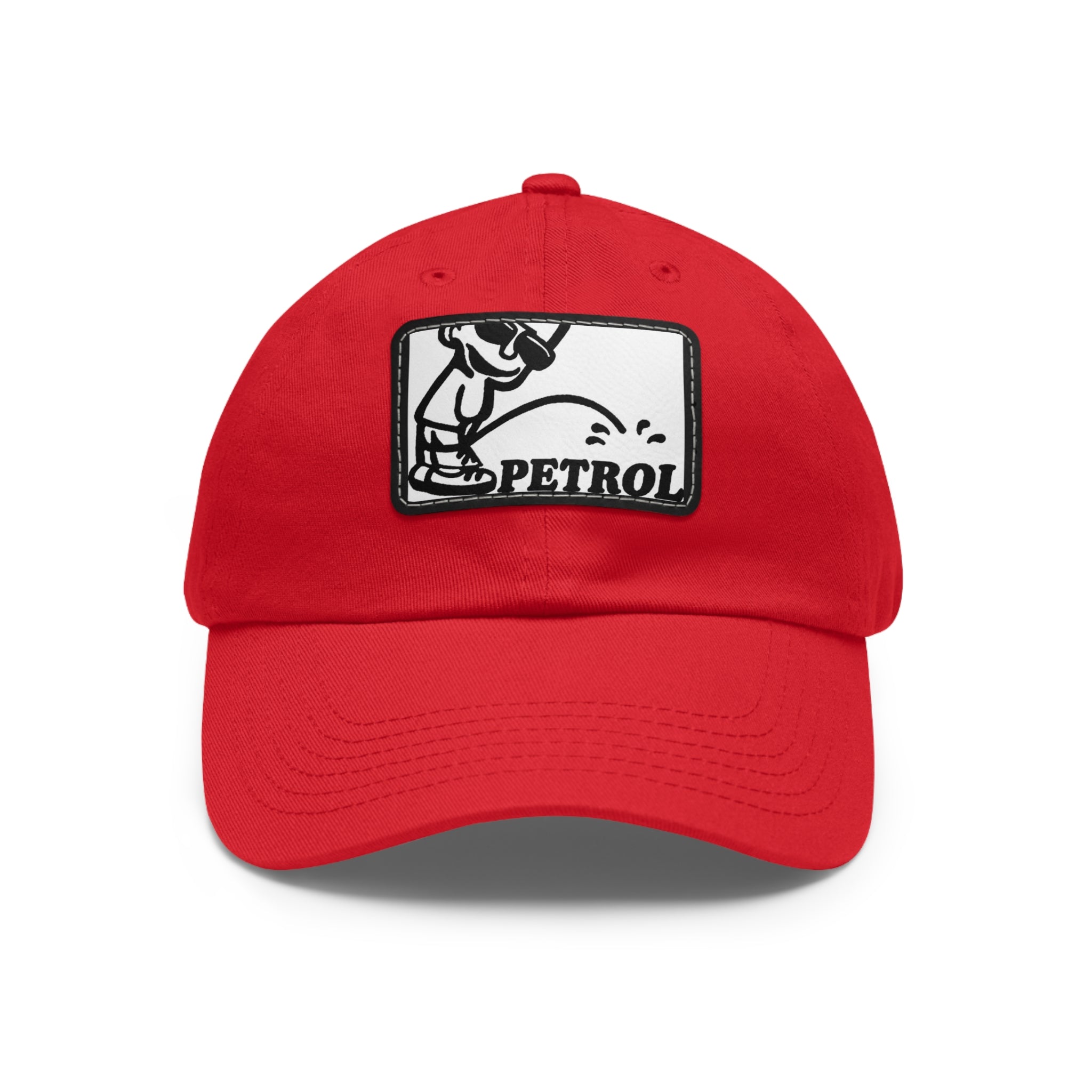 Fun Petrol Dad Hat with Leather Patch - Casual Style for Car Lovers