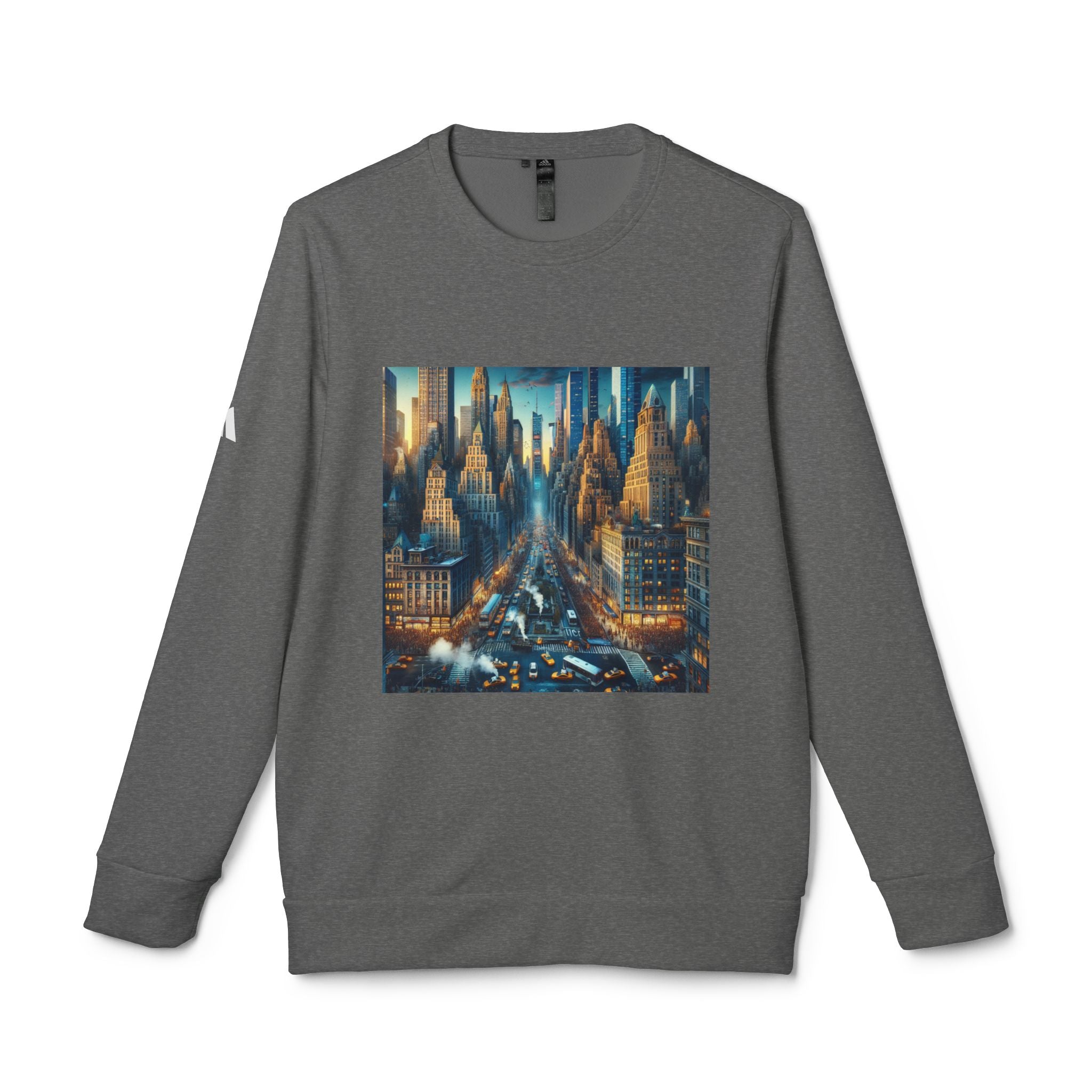 Urban Skyline Fleece Sweatshirt - Unisex Adidas Crewneck