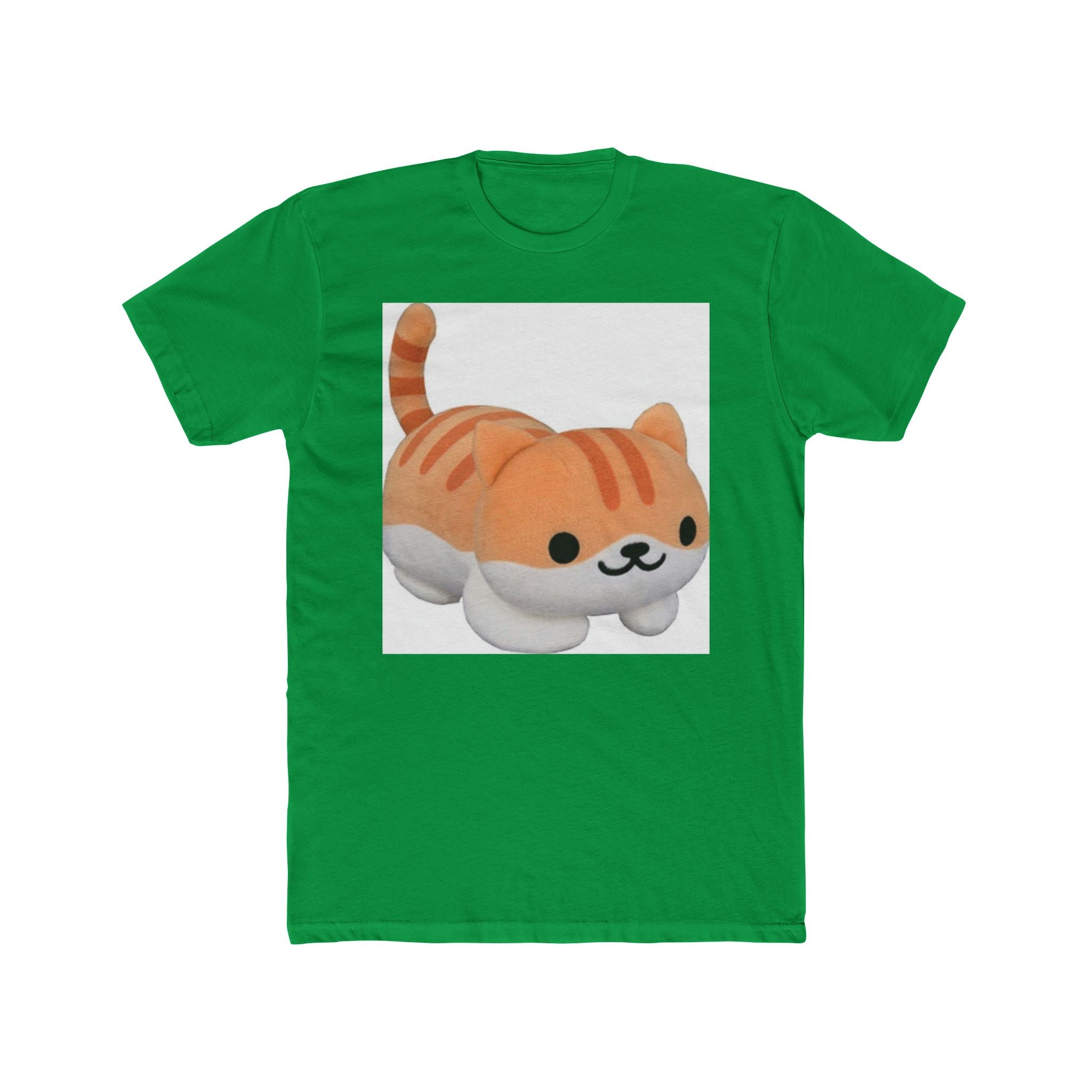 Cute Cat Plush Unisex Cotton Crew Tee