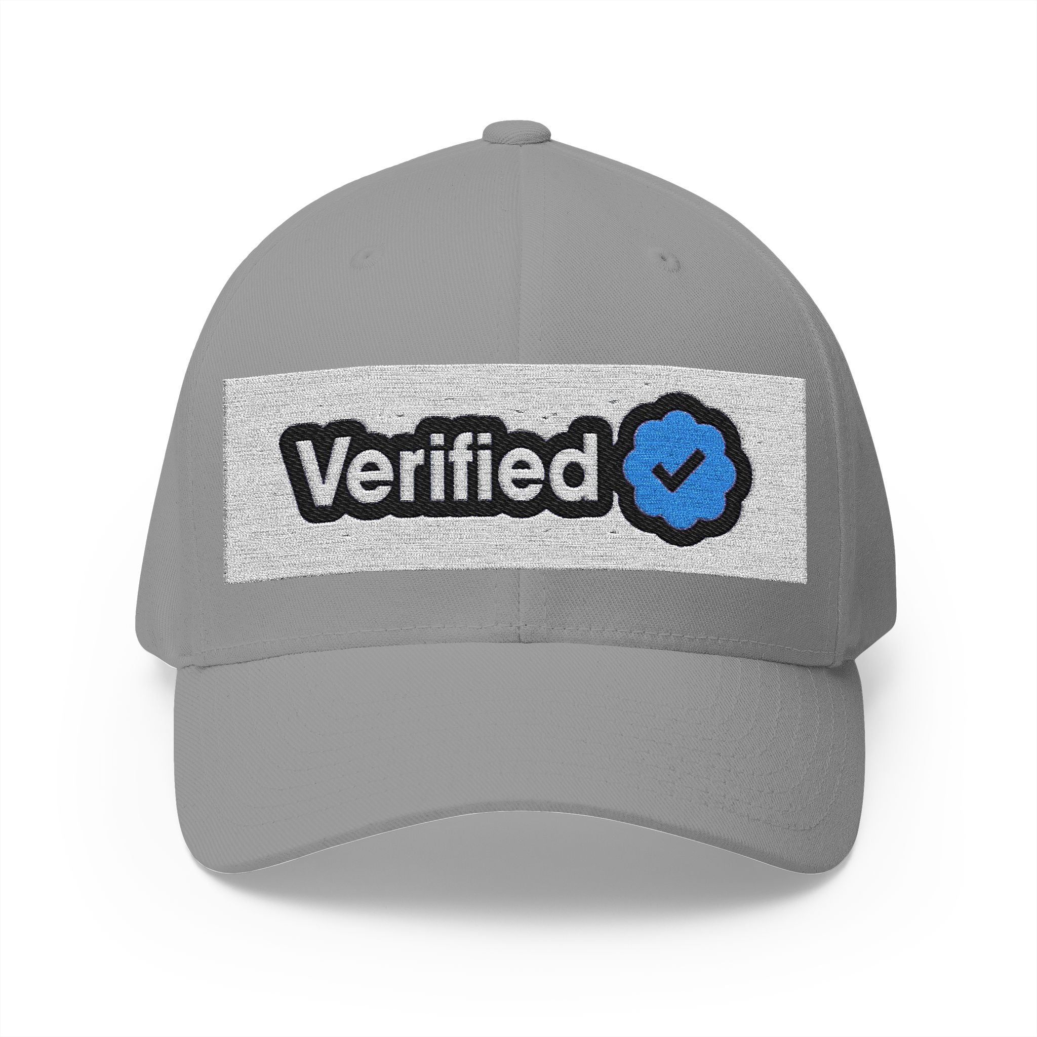Verified Embroidered Cap - Stylish Closed-Back Hat for Casual Wear