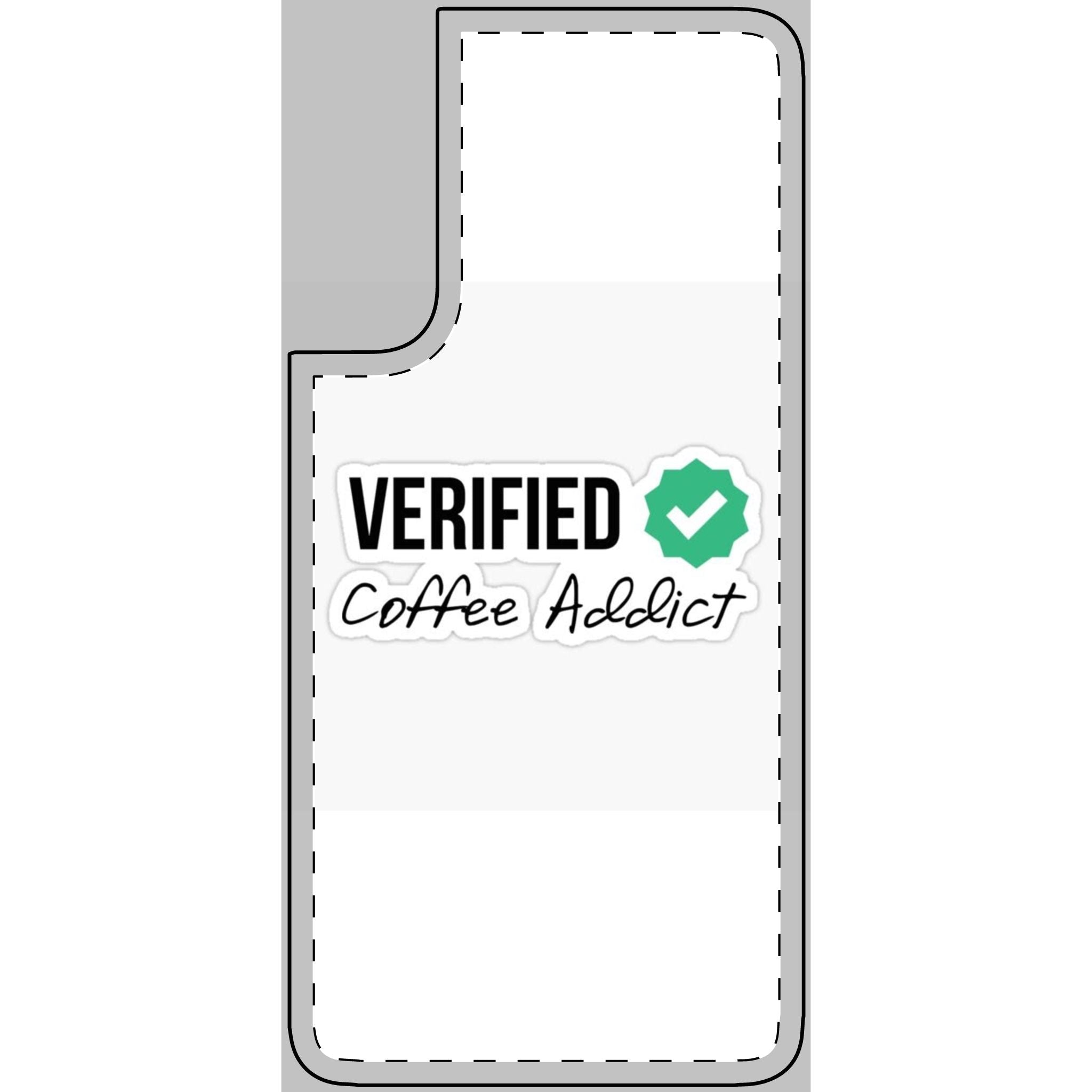 Verified Coffee Addict Phone Skin - Stylish Protection for Coffee Lovers