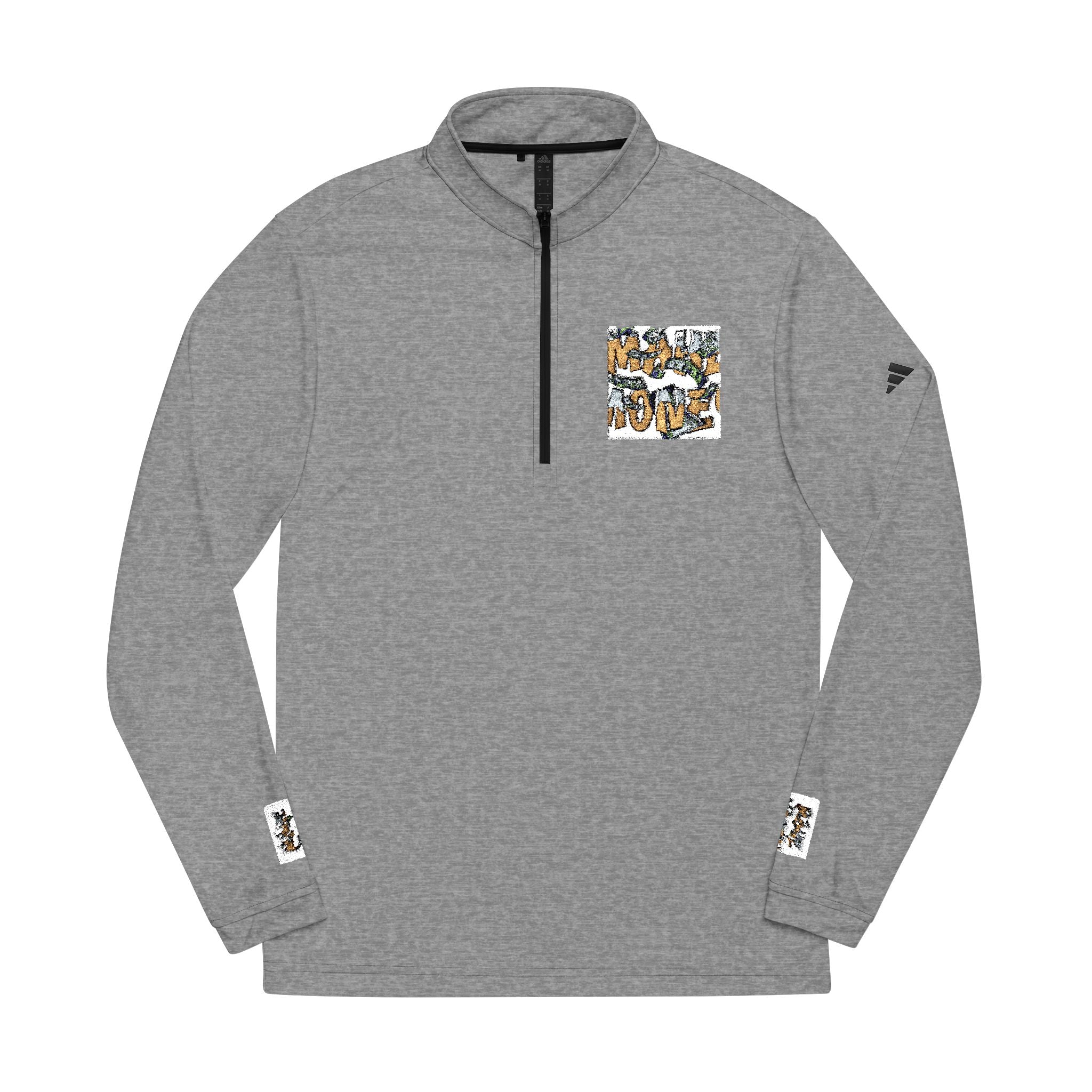adidas® Embroidered Quarter-Zip Pullover - Stylish Comfort for Active Lifestyles