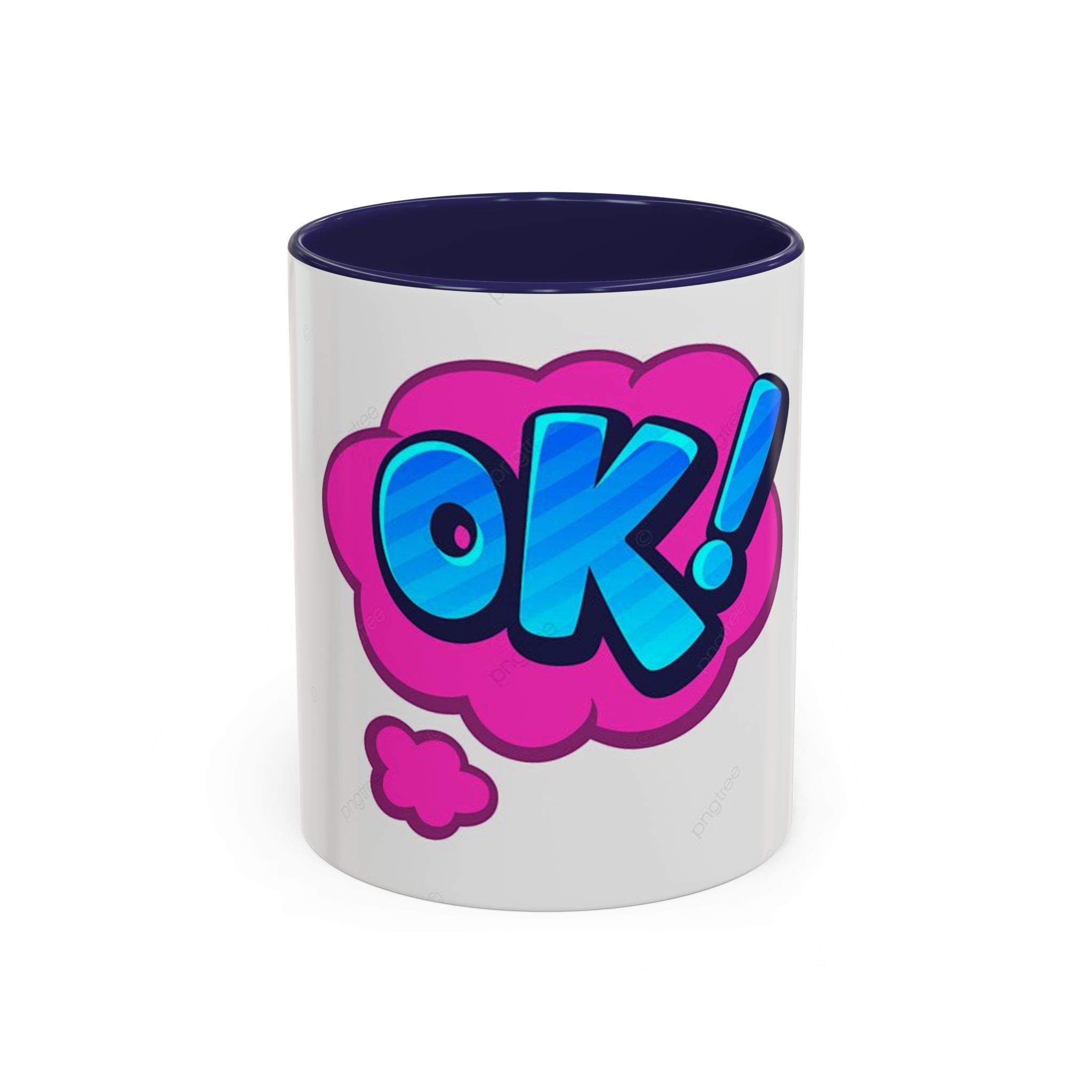 Colorful OK! Accent Coffee Mug - Fun and Inspirational Drinkware