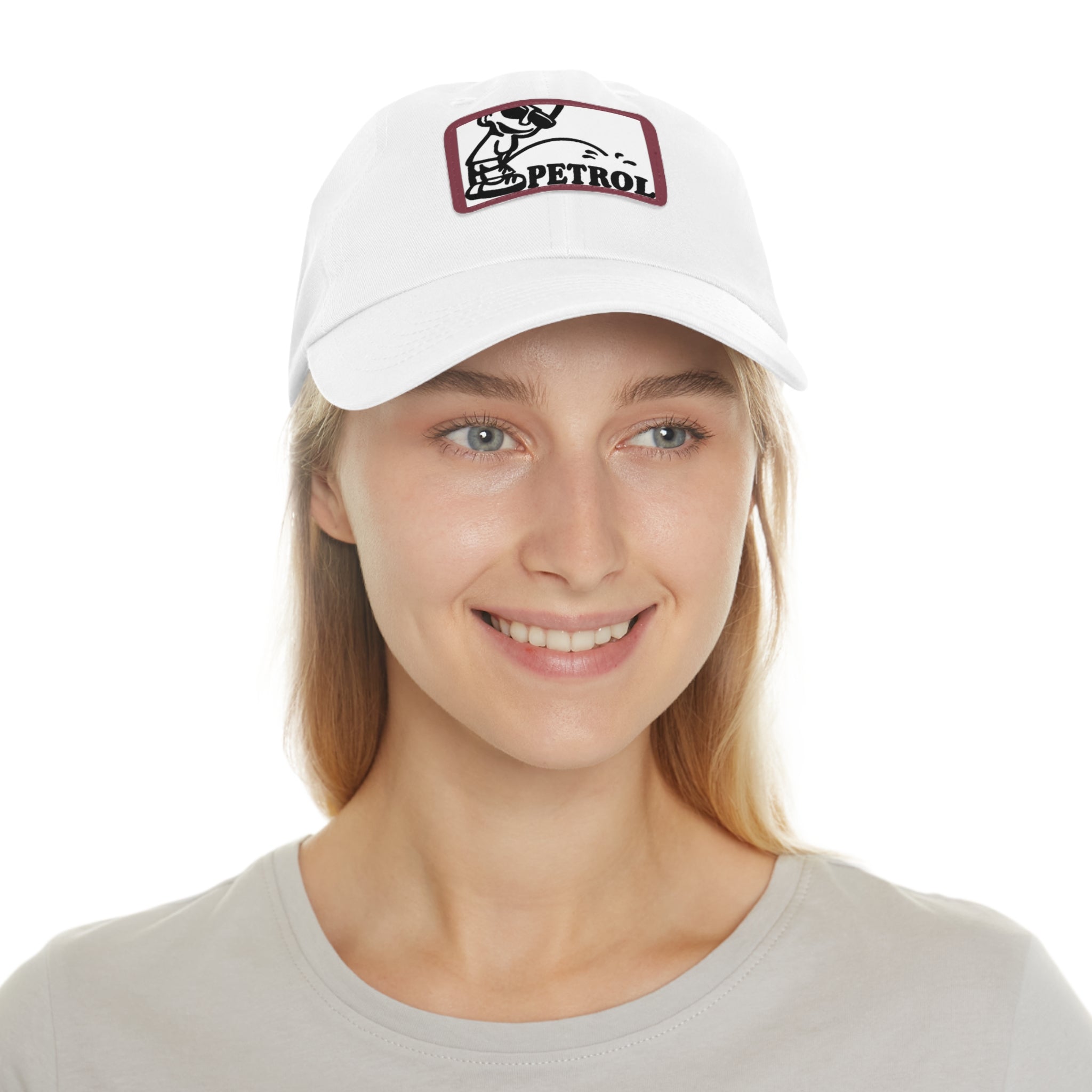 Fun Petrol Dad Hat with Leather Patch - Casual Style for Car Lovers